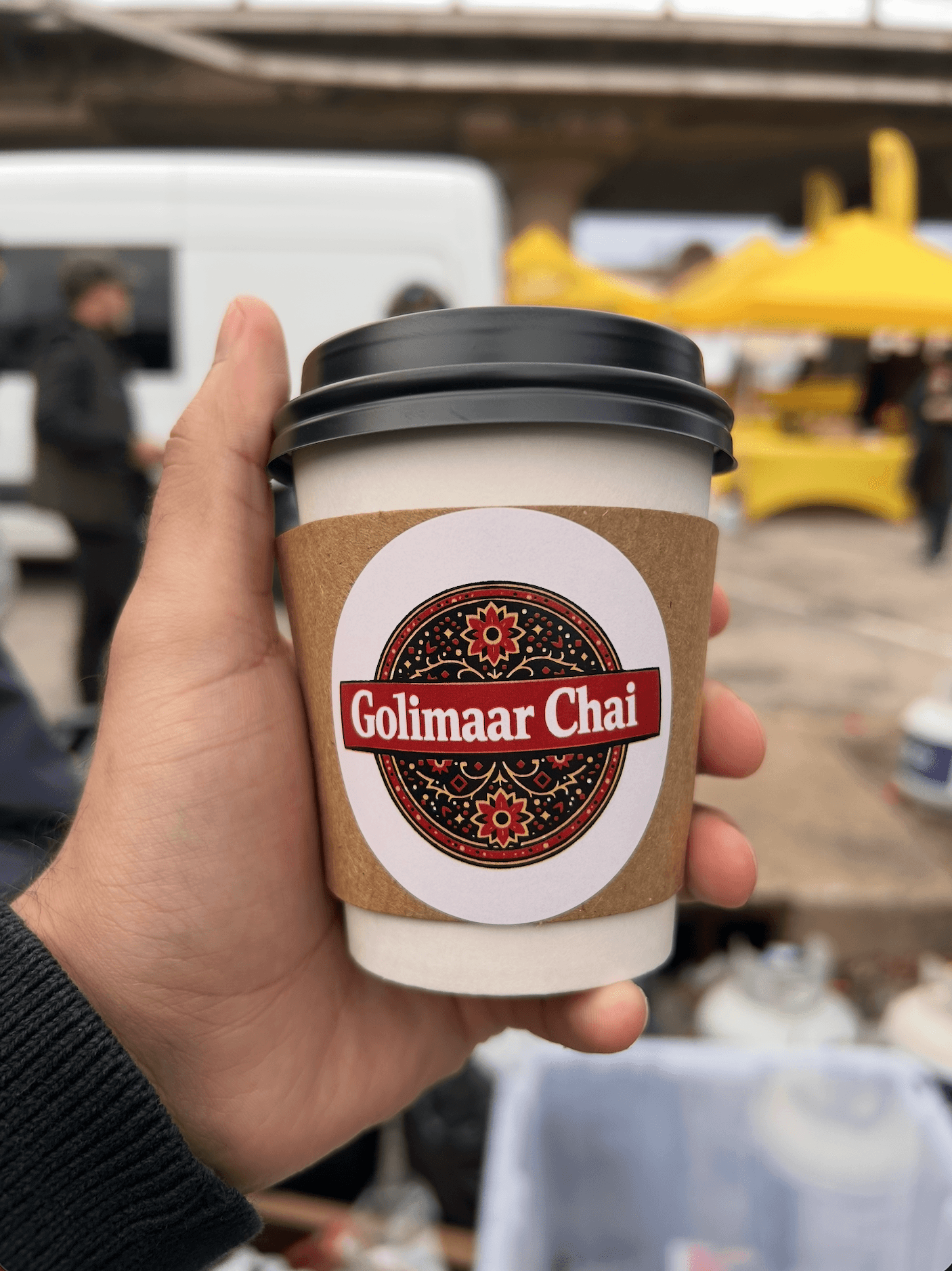 Guests enjoying Golimaar Chai at an event